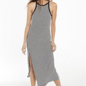 Z Supply Palisades Stripe Midi Dress Knit Sleeveless